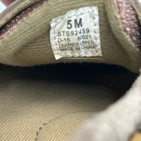 Sperry Top Sider Intrepid Glitter Leather Tan Boat Shoes Womens Size 5M STS92459 - Picture 13 of 16